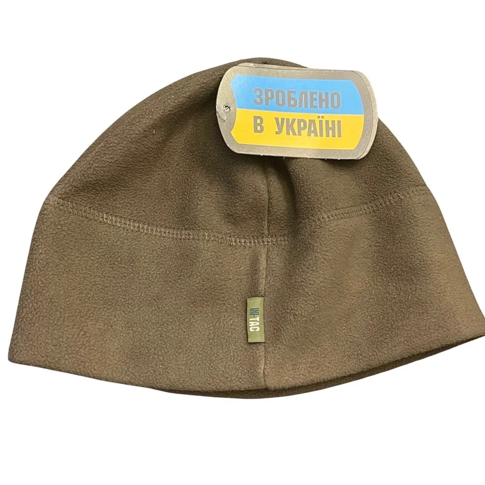 M-Tac Fleece Beanie Kids Medium Brown Tactical Watch Cap Warm Outdoor Winter Hat